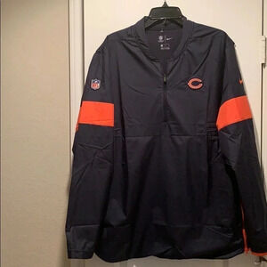 Nike Chicago Bears 1/4 Zip Jacket Pullover NFL OnField Men’s Sz XL NWT